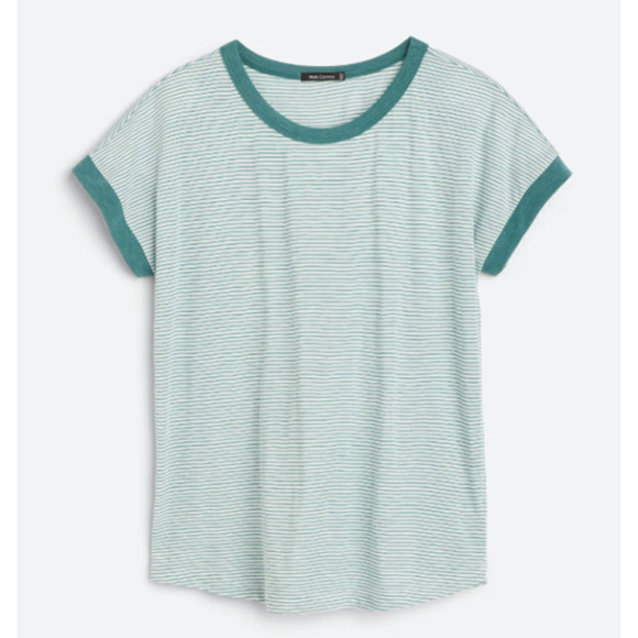 Pink Clover Tops - NWT Womens XL Pink Clover Elysia Teal Green Short Sleeve Knit Top Rayon TeeShirt